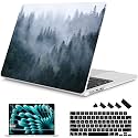 Mektron for 2026/2025/2024/2023 MacBook Air 15 INCH M5 A3448 /M4 A3241 /M3 A3114 /M2 A2941 Case, Printed Plastic Hard Shell Cover with 15.3" Liquid Retina Display Touch ID, Fir Forest