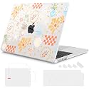Mektron for 2026/2025/2024/2023 MacBook Air 15 INCH M5 A3448 /M4 A3241 /M3 A3114 /M2 A2941 Case, Printed Plastic Hard Shell Cover with 15.3" Liquid Retina Display Touch ID, Seaside Blooms