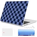Mektron for 2026/2025/2024/2023 MacBook Air 15 INCH M5 A3448 /M4 A3241 /M3 A3114 /M2 A2941 Case, Printed Plastic Hard Shell Cover with 15.3" Liquid Retina Display Touch ID, Checkerboard MK023