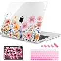 Mektron for 2026/2025/2024/2023 MacBook Air 15 INCH M5 A3448 /M4 A3241 /M3 A3114 /M2 A2941 Case, Printed Plastic Hard Shell Cover with 15.3" Liquid Retina Display Touch ID, Floral P165