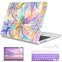Mektron for 2026/2025/2024/2023 MacBook Air 15 INCH M5 A3448 /M4 A3241 /M3 A3114 /M2 A2941 Case, Printed Plastic Hard Shell Cover with 15.3" Liquid Retina Display Touch ID, Watercolor FlowerC328