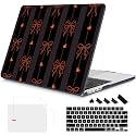 Mektron for 2026/2025/2024/2023 MacBook Air 15 INCH M5 A3448 /M4 A3241 /M3 A3114 /M2 A2941 Case, Printed Plastic Hard Shell Cover with 15.3" Liquid Retina Display Touch ID, Bows MK031