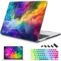 Mektron for 2026/2025/2024/2023 MacBook Air 15 INCH M5 A3448 /M4 A3241 /M3 A3114 /M2 A2941 Case, Printed Plastic Hard Shell Cover with 15.3" Liquid Retina Display Touch ID, Rainbow Cosmic