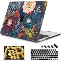 Mektron for 2026/2025/2024/2023 MacBook Air 15 INCH M5 A3448 /M4 A3241 /M3 A3114 /M2 A2941 Case, Printed Plastic Hard Shell Cover with 15.3" Liquid Retina Display Touch ID, Dahlia Flowers