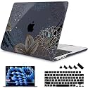 Mektron for 2026/2025/2024/2023 MacBook Air 15 INCH M5 A3448 /M4 A3241 /M3 A3114 /M2 A2941 Case, Printed Plastic Hard Shell Cover with 15.3" Liquid Retina Display Touch ID, Line Chrysanthemums
