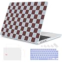 Mektron for 2026/2025/2024/2023 MacBook Air 15 INCH M5 A3448 /M4 A3241 /M3 A3114 /M2 A2941 Case, Printed Plastic Hard Shell Cover with 15.3" Liquid Retina Display Touch ID, Checkerboard MK024