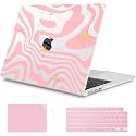 Mektron for 2026 MacBook Air 13-inch M5 Laptop Case A3449 with 13.6-inch Liquid Retina Display Fits 2025 A3240 M4 2024 A3113 M3 2023 A2681 M2 Printed Shell for MacBook Air 13.6", Y2k Waves