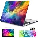 Mektron for 2026 MacBook Air 13-inch M5 Laptop Case A3449 with 13.6-inch Liquid Retina Display Fits 2025 A3240 M4 2024 A3113 M3 2023 A2681 M2 Printed Hard Shell for MacBook Air 13.6", Rainbow Cosmic