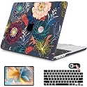 Mektron for 2026 MacBook Air 13-inch M5 Laptop Case A3449 with 13.6-inch Liquid Retina Display Fits 2025 A3240 M4 2024 A3113 M3 2023 A2681 M2 Printed Shell for MacBook Air 13.6", Dahlia Flowers