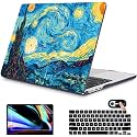 Mektron for 2026 MacBook Air 13-inch M5 Laptop Case A3449 with 13.6-inch Liquid Retina Display Fits 2025 A3240 M4 2024 A3113 M3 2023 A2681 M2 Printed Shell for MacBook Air 13.6", Abstract Starry Sky