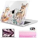 Mektron for 2026 MacBook Air 13-inch M5 Laptop Case A3449 with 13.6-inch Liquid Retina Display Fits 2025 A3240 M4 2024 A3113 M3 2023 A2681 M2 Printed Hard Shell for MacBook Air 13.6", Fox and Deer