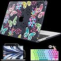 Mektron for 2026 MacBook Air 13-inch M5 Laptop Case A3449 with 13.6-inch Liquid Retina Display Fits 2025 A3240 M4 2024 A3113 M3 2023 A2681 M2 Printed Shell for MacBook Air 13.6", Butterflys Pineapples