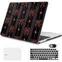 Mektron for 2026 MacBook Air 13-inch M5 Laptop Case A3449 with 13.6-inch Liquid Retina Display Fits 2025 A3240 M4 2024 A3113 M3 2023 A2681 M2 Printed Shell for MacBook Air 13.6", Bows MK031