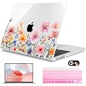 Mektron for 2026 MacBook Air 13-inch M5 Laptop Case A3449 with 13.6-inch Liquid Retina Display Fits 2025 A3240 M4 2024 A3113 M3 2023 A2681 M2 Printed Hard Shell for MacBook Air 13.6", Floral P165
