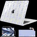 Mektron for 2026 MacBook Air 13-inch M5 Laptop Case A3449 with 13.6-inch Liquid Retina Display Fits 2025 A3240 M4 2024 A3113 M3 2023 A2681 M2 Printed Shell for MacBook Air 13.6", Blue Floral C508