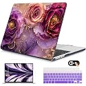 Mektron for 2026 MacBook Air 13-inch M5 Laptop Case A3449 with 13.6-inch Liquid Retina Display Fits 2025 A3240 M4 2024 A3113 M3 2023 A2681 M2 Printed Hard Shell for MacBook Air 13.6", Marble Flowers