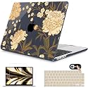Mektron for 2026 MacBook Air 13-inch M5 Laptop Case A3449 with 13.6-inch Liquid Retina Display Fits 2025 A3240 M4 2024 A3113 M3 2023 A2681 M2 Printed Shell for MacBook Air 13.6", Peony Flowers C186