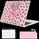 Mektron for 2026 MacBook Air 13-inch M5 Laptop Case A3449 with 13.6-inch Liquid Retina Display Fits 2025 A3240 M4 2024 A3113 M3 2023 A2681 M2 Printed Shell for MacBook Air 13.6", Cute Cheetah Bows