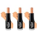 MEKUP by COLORESSENCE Starlet Panstick for Everyday Natural Glow &amp; Hydration With a 2-in-1 Formula | Provides Natural Skin Coverage &amp; Protects Against Sun Damage | Caramel (Pack of 3)