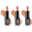 MEKUP by COLORESSENCE Starlet Panstick for Everyday Natural Glow &amp; Hydration With a 2-in-1 Formula | Provides Natural Skin Coverage &amp; Protects Against Sun Damage | Dark Beige (Pack of 3)
