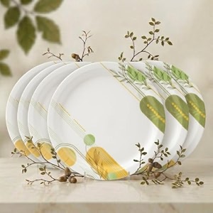 melamine dinner plates  round full plate serving set  unbreakable plates  plates for breakfast lunch dinner  plates for home office restaurant  set of 6  11 inch39s light pink
