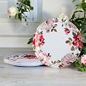 Melamine Dinner Plates | Round Full Plate Serving Set | Unbreakable Plates | Plates for Breakfast, Lunch, Dinner | Plates for Home, Office, Restaurant | Set of 6 | 11 Inch's (Lily)