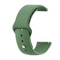 Smart Watch Strap Compatible with Noise Colorfit Pro 3 Assist - Button Silicon Strap