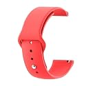 Smart Watch Strap Compatible with Noise Colorfit Pro 3 Assist - Button Silicon Strap