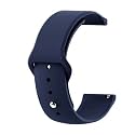 Smart Watch Strap Compatible with Noise Colorfit Pro 3 Assist - Button Silicon Strap