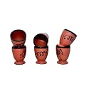 Earthenware Terracotta Glazed Jugs (set of 6)