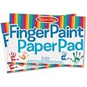 Melissa & Doug Finger Paint Paper Pad (50-Sheets Each) - 12x18 Inch Art Paper for Kids Activities, Arts and Crafts, and Homeschool Essentials - FSC Certified 2 Count (Pack of 10)