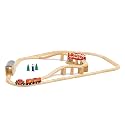 Melissa & Doug Swivel Bridge Wooden Train Set (47 pcs)