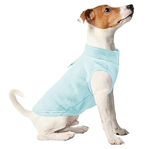 mellifluous soft fleece fabric cozy winter jacket for pet  washable warm for all types of dog breeds and puppies xxl sky blue