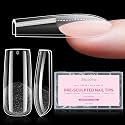 MelodySusie Long Square Apex Nail Tips, 15 Sizes 150Pcs