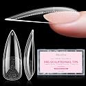 MelodySusie Long Stiletto Apex Nail Tips, 15 Sizes 150Pcs