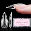 MelodySusie Medium Stiletto Apex Nail Tips, 15 Sizes 150Pcs