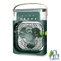 MelodySusie Nail Drill Mini C-o-o-l-e-r for Room C-o-o-l-i-n-g Mini A-C Portable Mini F-a-n Artic C-o-o-l-e-r with 7 Colors LED Light, 1/2/3 H Timer, 3 Wind Speeds and 3 Spray Modes for Office,Home,Dorm,Travel