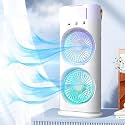 MelodySusie Nail drill Portable Double-Ended Spray F-a-n: USB Rechargeable Mini C-o-o-l-i-n-g D-e-s-k F-a-n with Water Mist for Office and Home – ILatest for Gifting (Multi)