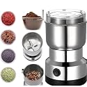 MelodySusie Nail Drill Stainless Steel N-i-m-a G-r-i-n-d-e-r, S-p-i-c-e C-o-f-f-e-e G-r-i-n-d-e-r, D-r-y M-a-s-a-l-a G-r-i-n-d-e-r, M-i-n-i M-i-x-e-r G-r-i-n-d-e-r (Silver)