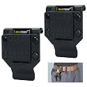MELOTOUGH Magnetic Tool Holder Strong Magnetic Belt Clip for Screws,Nails,Wrench,Hammer,Pliers,Screwdriver,Trowel,Sockets - Fits Up to 2.7" Belt