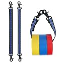 MELOTOUGH Tape Thong Electrical Tape Holder with Trigger Snap Hook for Tool Bag, Tool Pouch, Tool Belt (Blue 2pcs)