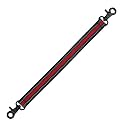 MELOTOUGH Tape Thong Electrical Tape Holder with Trigger Snap Hook Electrical Strap for Tool Belt, Tool Bag, Tool Backpack(Red)