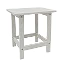 Meluvici Adirondack Side Table Weather Resistant Outdoor