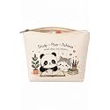MEMAN Cute Printed Canvas Zipper Pouch for Women &amp; Girls, Multipurpose Makeup Cosmetic Bag, Travel Toiletry &amp; Jewelry Organizer, Portable Storage Case (Study Bag)