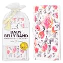 MEMEENO Baby Belly Band for Gas and Colic Relief - Heating Pad, Tummy Wrap for Infants and Newborns, Floral