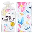 MEMEENO Belly Band for Baby Gas and Colic Relief - Heating Pad for Colic, Heated Tummy Wrap for Newborn infants, Aquarelle