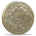 Memento Mori Challenge Coin: Elevate Your Daily Stoic Practice with Amor Fati Medallion - A Perfect Stoicism Gift and EDC Metal Token for Embracing Life's Moments (Bronze)