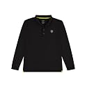 MeMoi Boys Silky Soft Dri-Effect Moisture Wicking Long Sleeve Polo Shirt