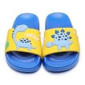 MEMON Toddler Little Kids Dinosaur Beach/Pool/Shower Slides/Anti-Skid Home Bath Slippers/Cute Summer Outdoor Shoes for Girls and Boys