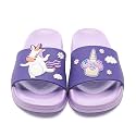 MEMON Toddler Little Kids Dinosaur Beach/Pool/Shower Slides/Anti-Skid Home Bath Slippers/Cute Summer Outdoor Shoes for Girls and Boys